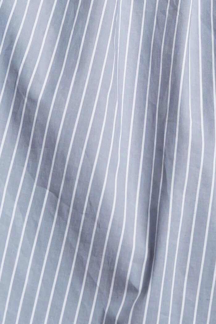 Randig blus med ryschdetaljer, MEDIUM GREY, detail image number 4