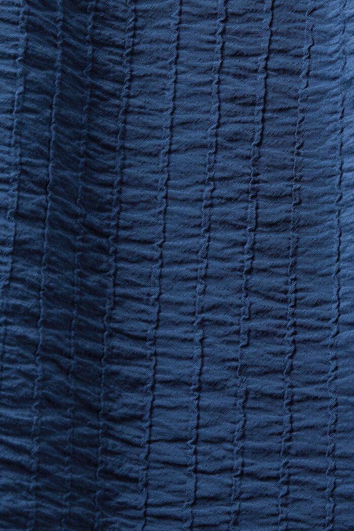 Långärmad blus med textur, GREY BLUE, detail image number 1