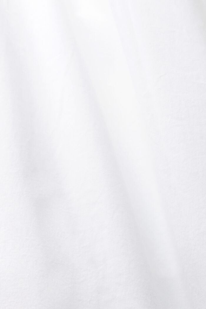 Midiklänning i poplin med korsettdetaljer, WHITE, detail image number 5