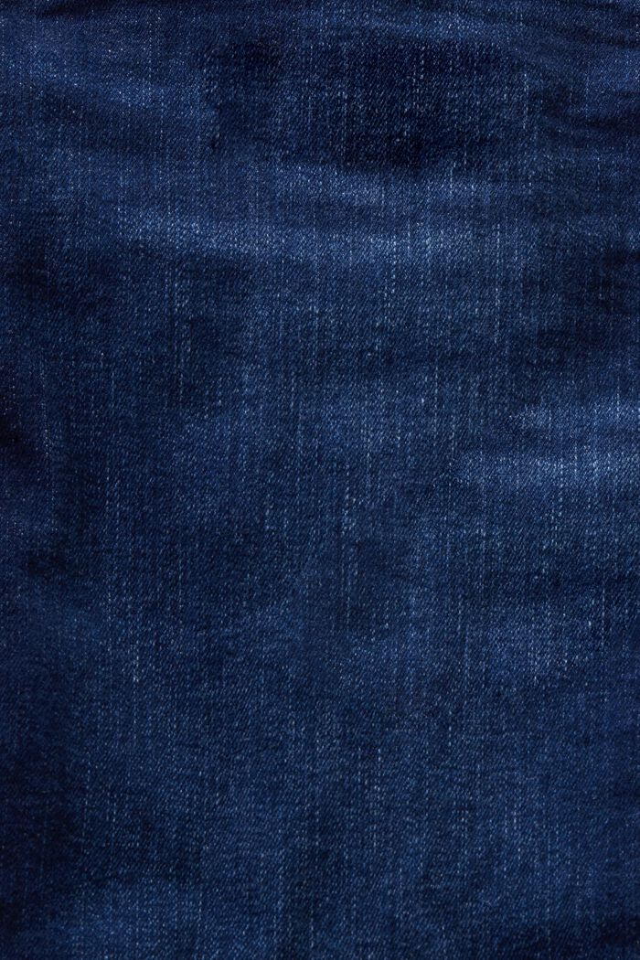 Caprijeans av ekologisk bomull, BLUE DARK WASHED, detail image number 6