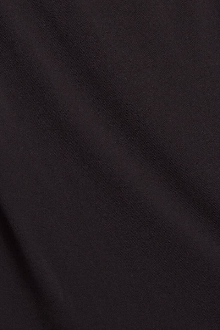 Långärmad topp med ballongärm, LENZING™ ECOVERO™, BLACK, detail image number 4