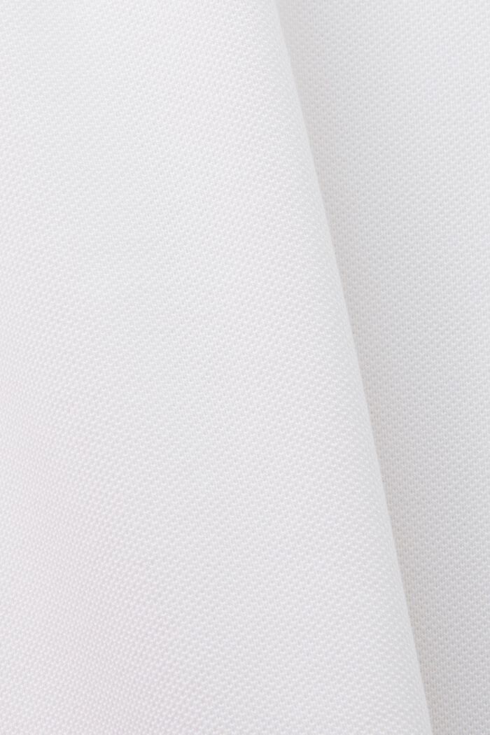 Tvåfärgad tenniströja i piké, WHITE, detail image number 4