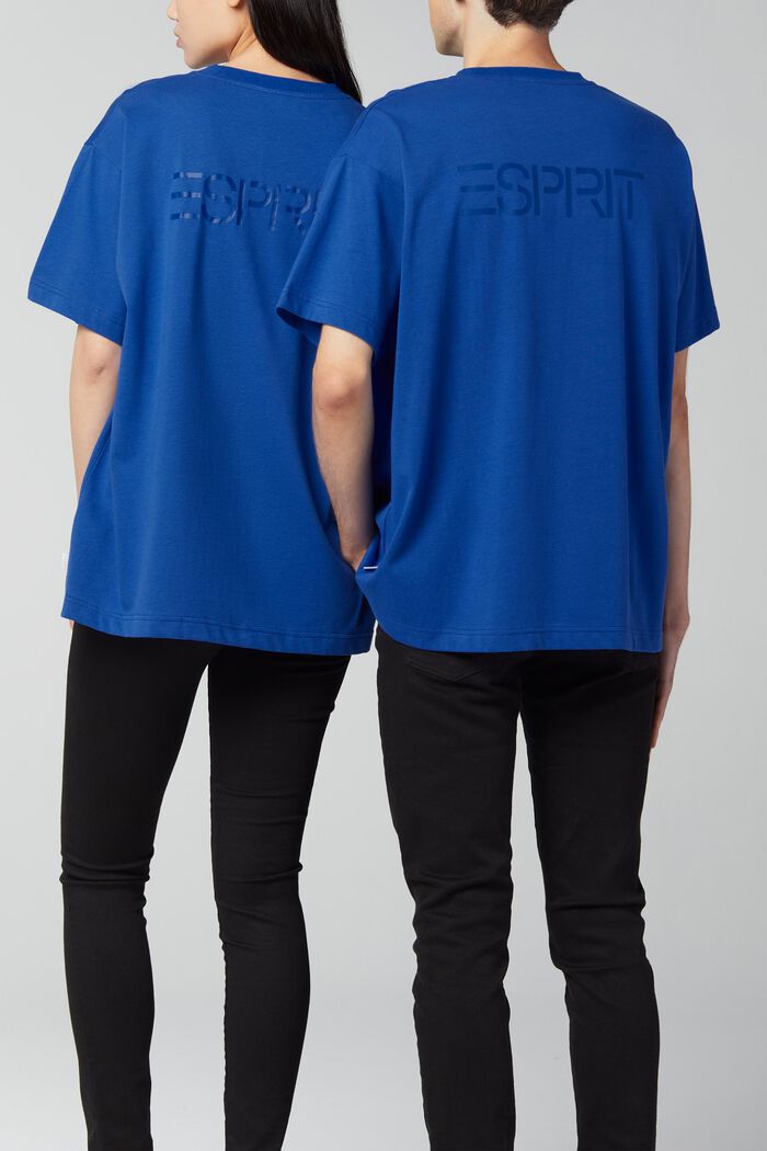 T-shirt med tryck i unisexmodell, BLUE, detail image number 1