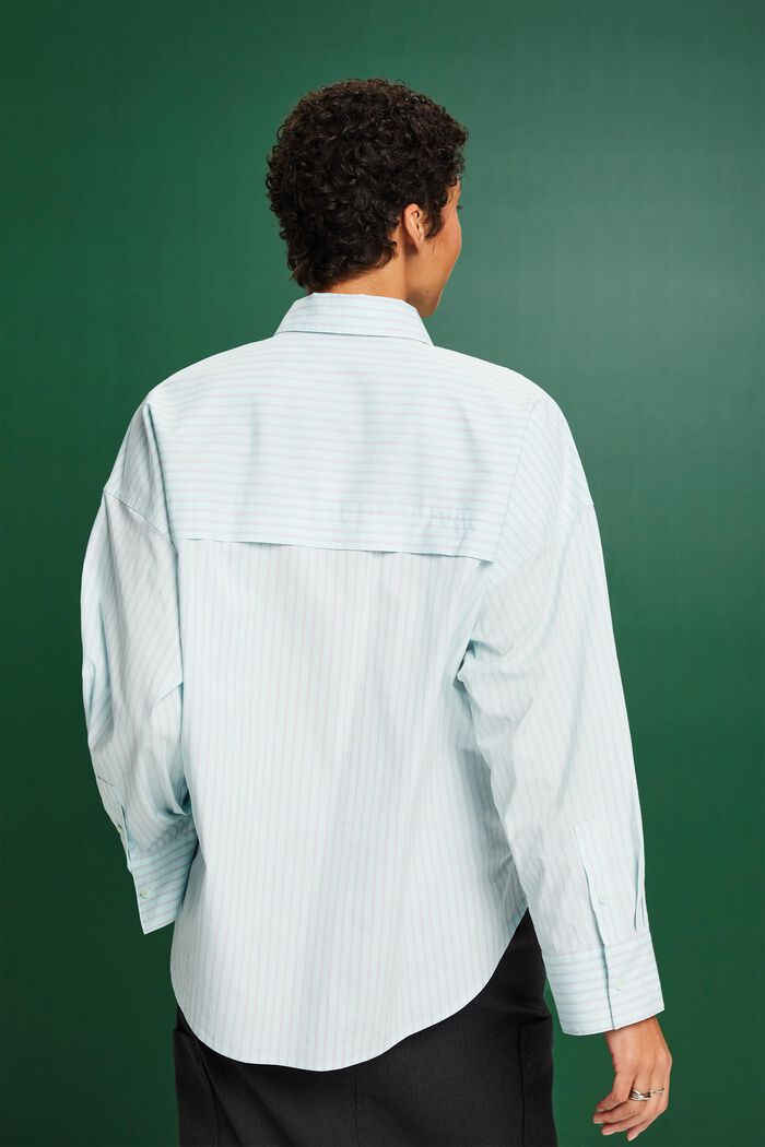Randig button down-skjorta, MINT/LAVENDER, detail image number 2