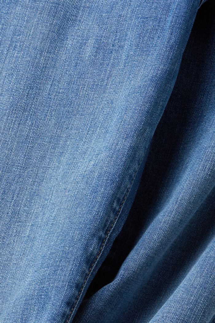 Jeans med vida ben, BLUE MEDIUM WASHED, detail image number 4