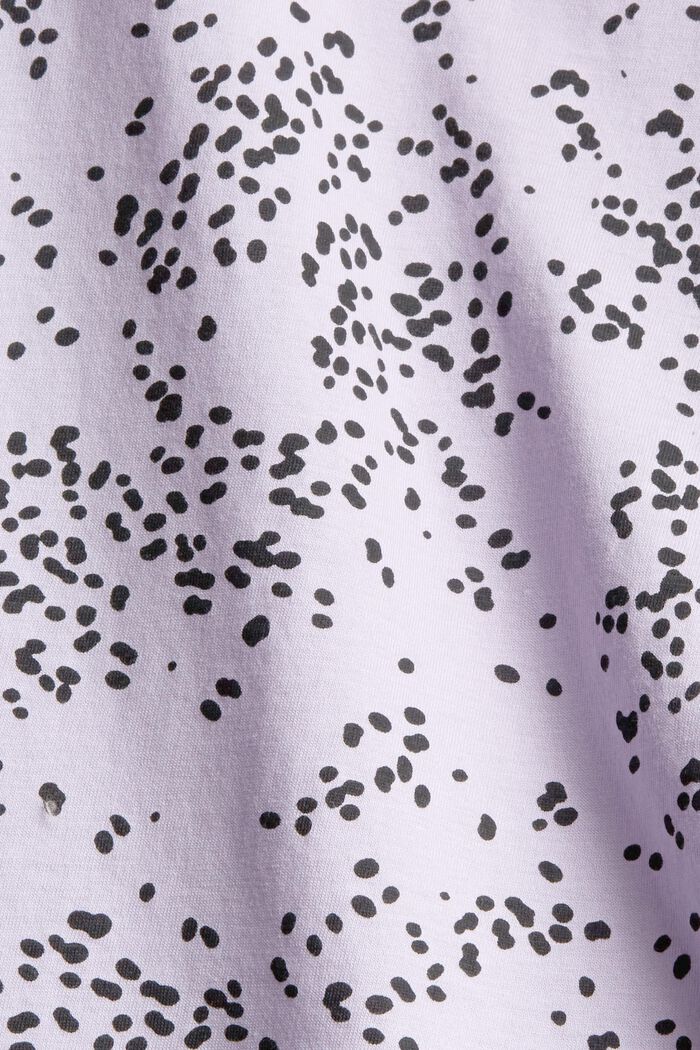 T-shirt med tryck, 100% bomull, LILAC, detail image number 4