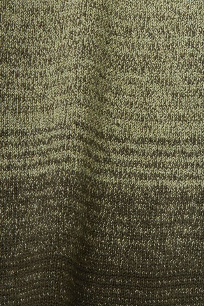Tröja i bomull med färgskiftningar, KHAKI GREEN, detail image number 5