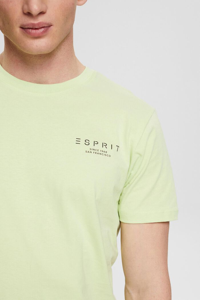 T-shirt i jersey med logotryck, LIGHT GREEN, detail image number 1