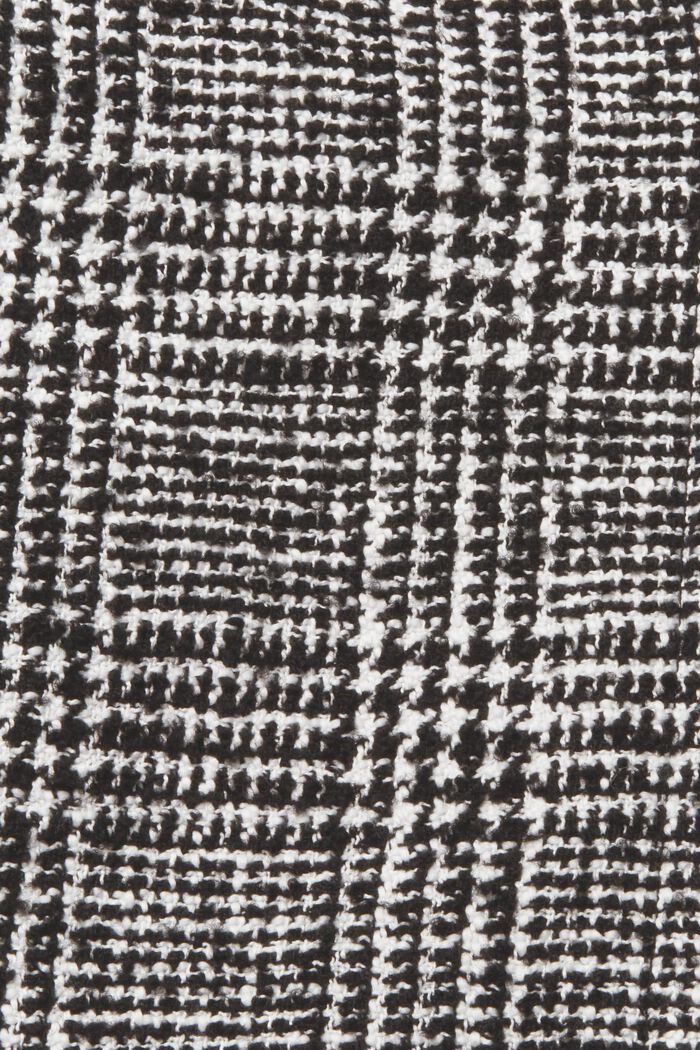 Rutig kappa av ylletyg, BLACK, detail image number 6