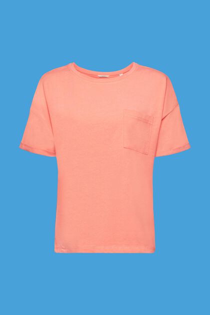 T-shirt med bröstficka av bomullsmix