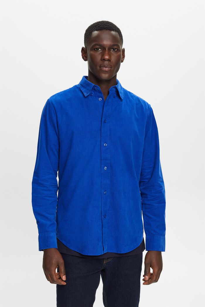 Manchesterskjorta, 100% bomull, BRIGHT BLUE, detail image number 0