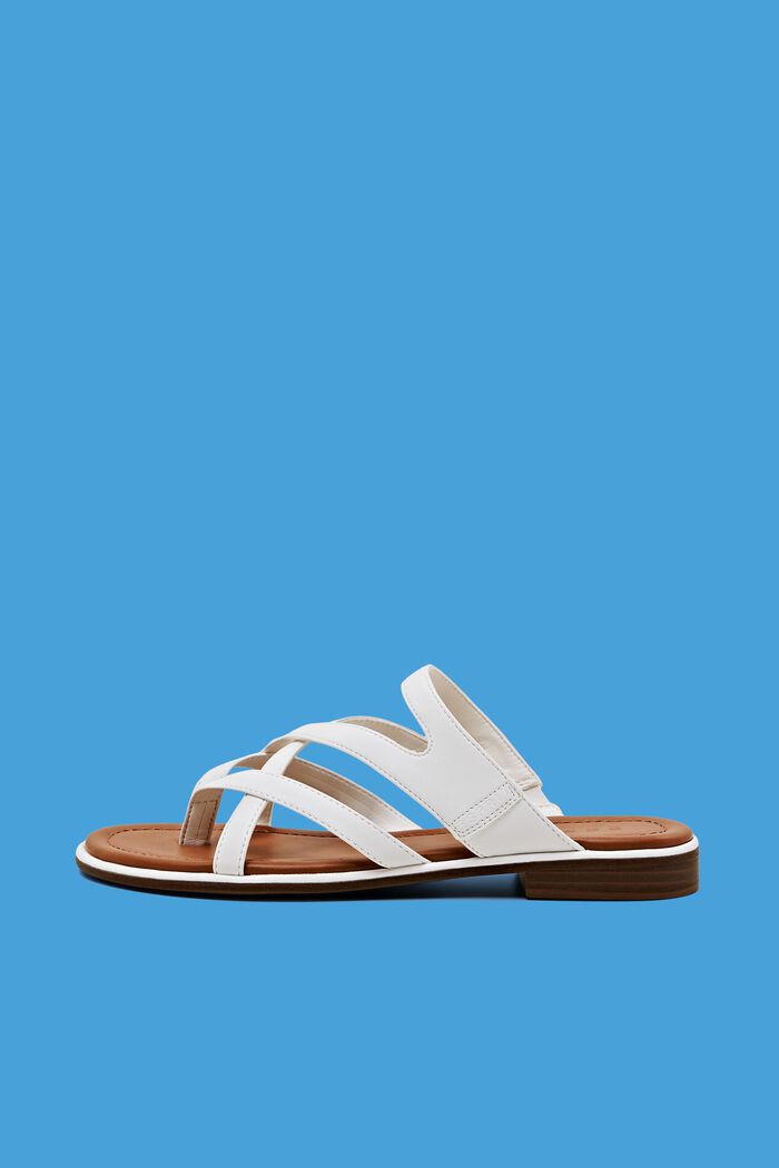 Sandal med korsade remmar, WHITE, detail image number 0