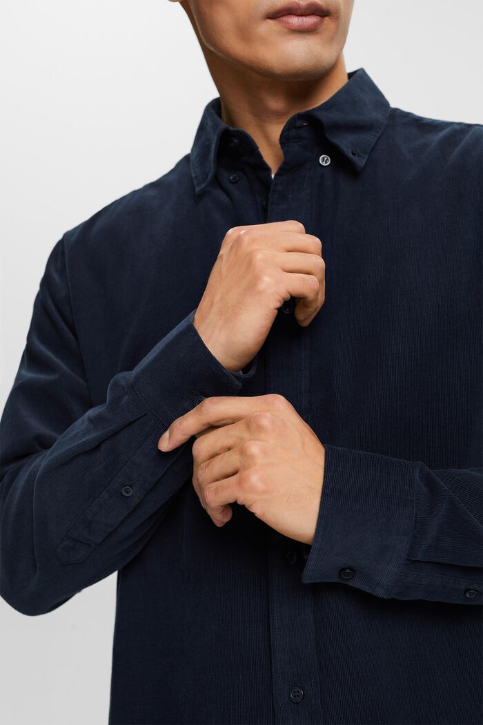 Manchesterskjorta, 100% bomull, PETROL BLUE, detail image number 2