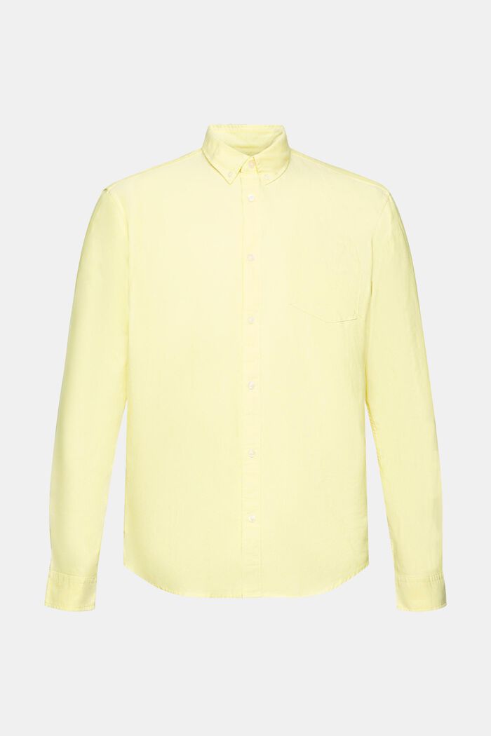 Button down-skjorta, BRIGHT YELLOW, detail image number 5