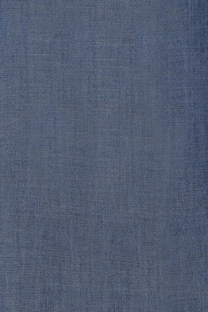 Klänning i denimlook med knappar, TENCEL™, BLUE DARK WASHED, detail image number 5