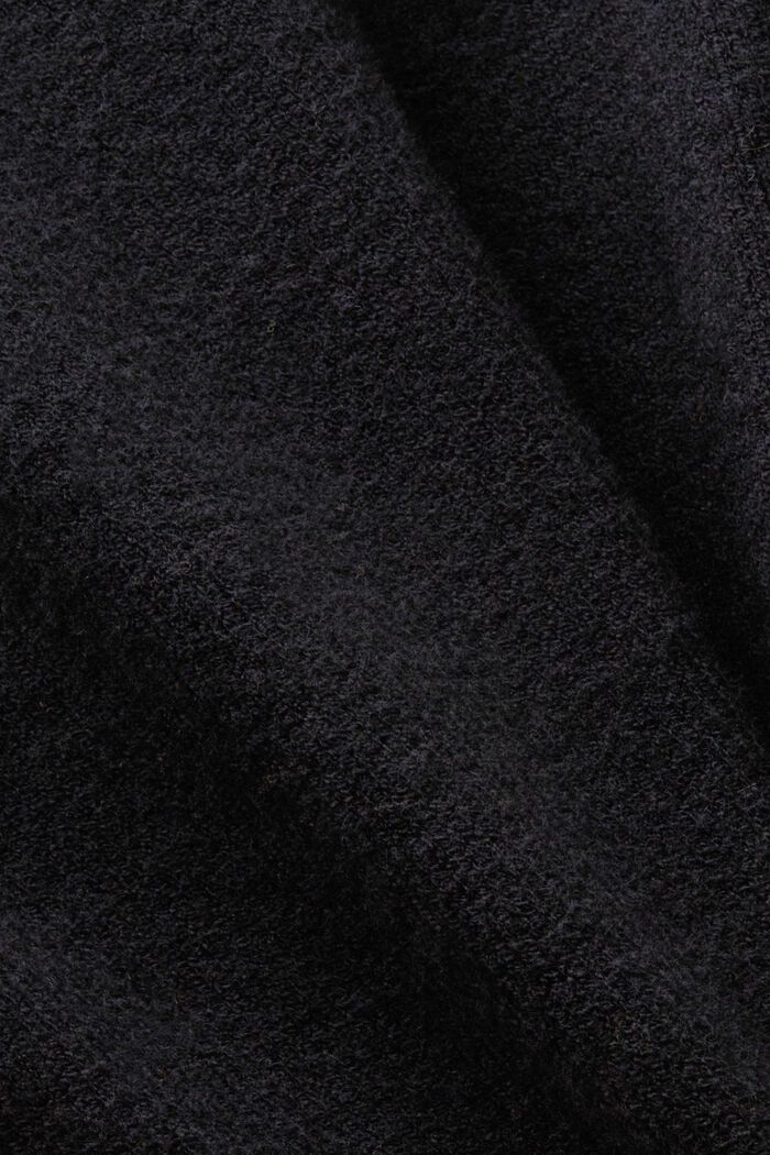 Långärmad V-ringad tröja, BLACK, detail image number 5