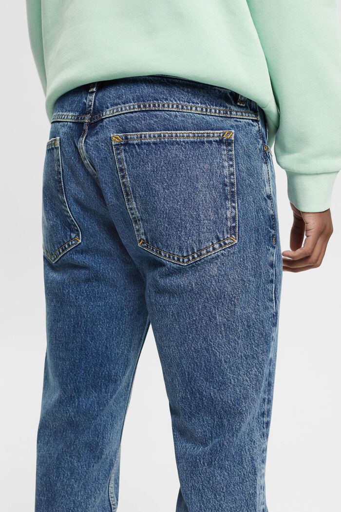Jeans med raka ben, BLUE MEDIUM WASHED, detail image number 4