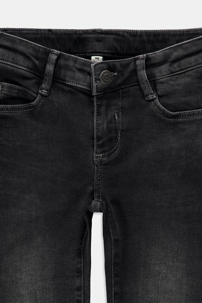 Jeans med smal passform och justerbar linning, GREY MEDIUM WASHED, detail image number 2