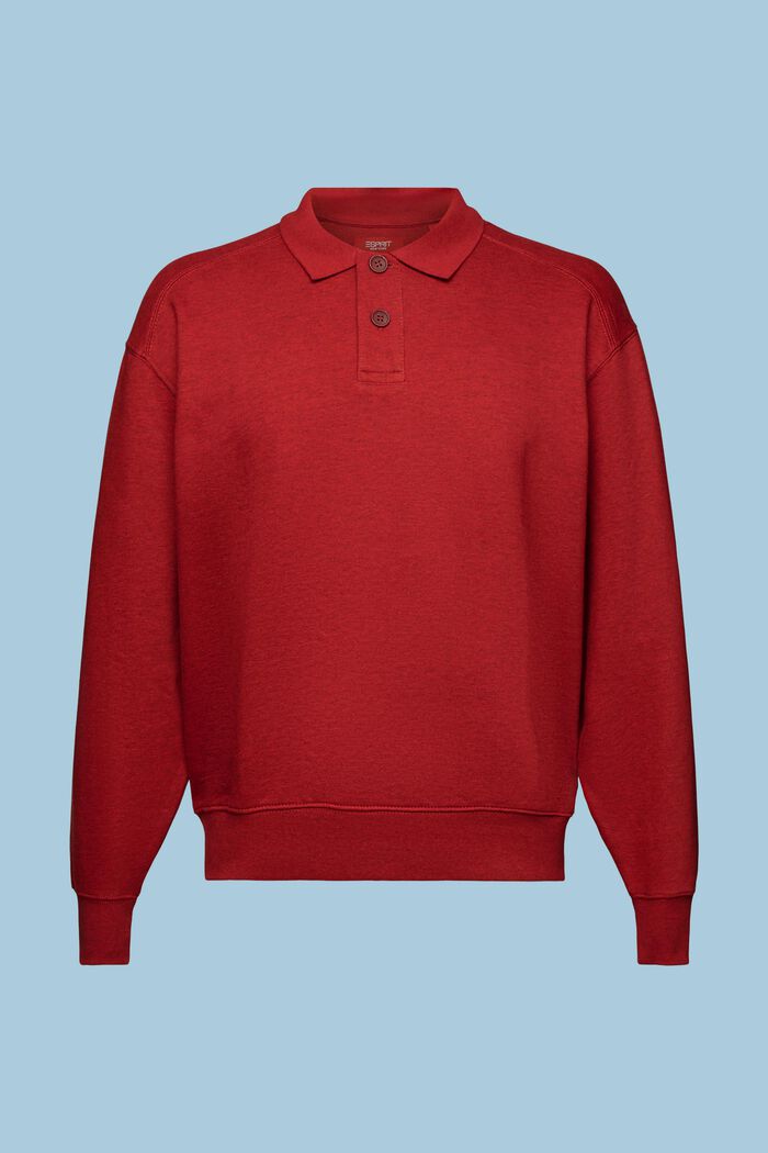 Långärmad sweatshirt, DARK RED, detail image number 6