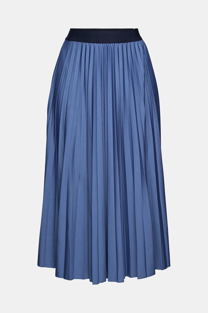 Plisserad kjol med resår, BLUE LAVENDER, overview