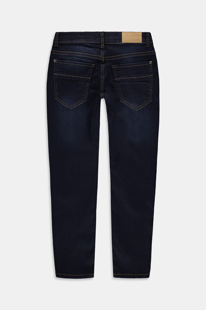 Jeans med reglerbar linning, BLUE DARK WASHED, detail image number 1