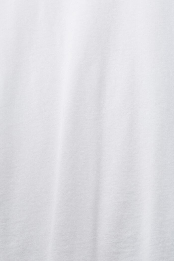 T-shirt med uppvikbara ärmar, WHITE, detail image number 4