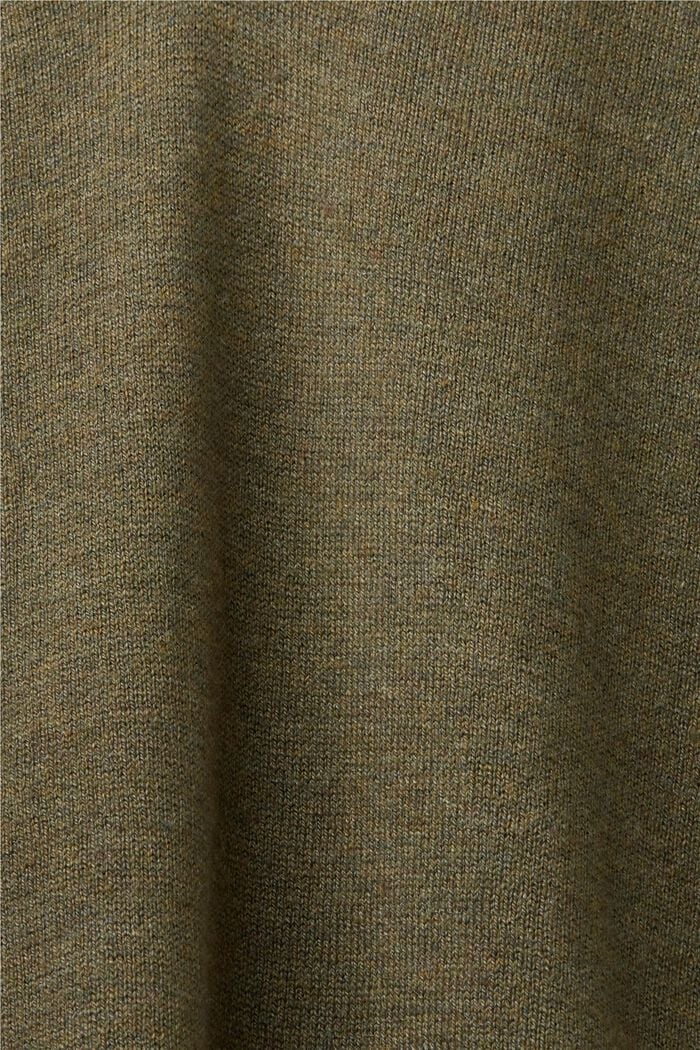 V-ringad tröja, KHAKI GREEN, detail image number 5