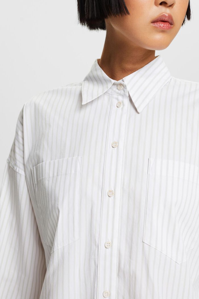 Randig button down-skjorta, LIGHT GREY, detail image number 3