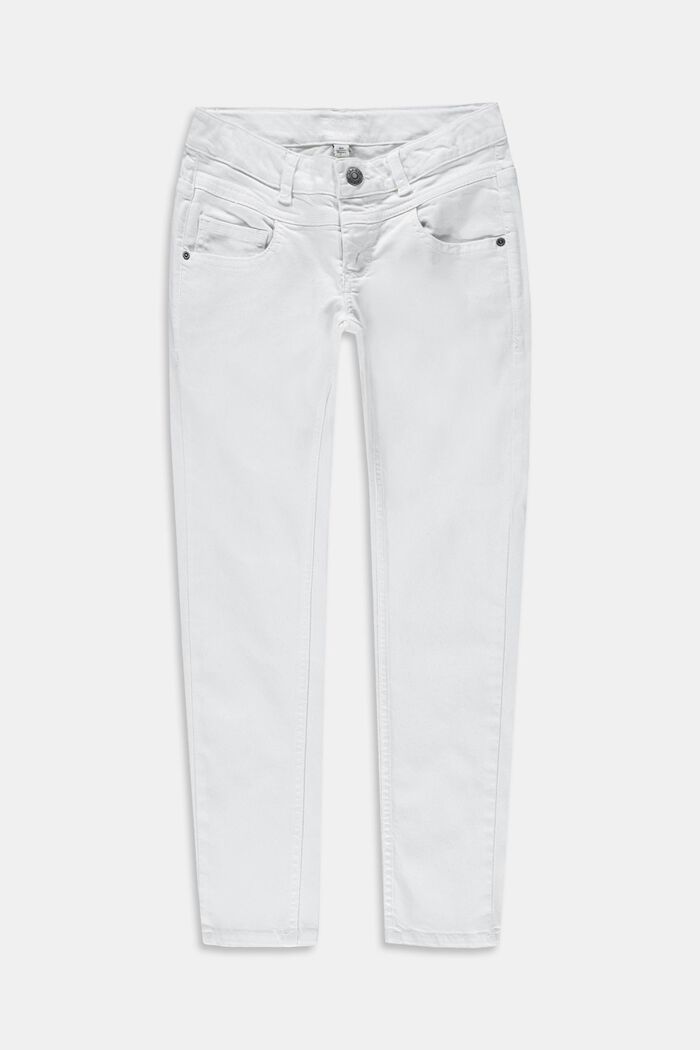 Jeans med smal passform, WHITE, detail image number 0