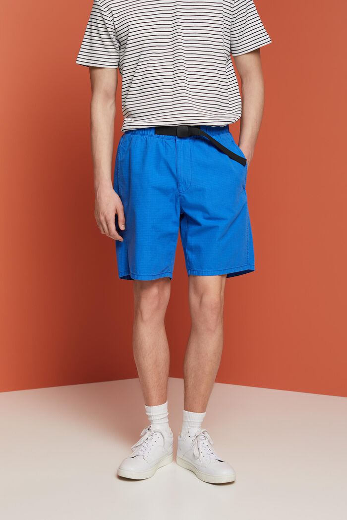 Shorts med dragsko i midjan, BRIGHT BLUE, detail image number 1