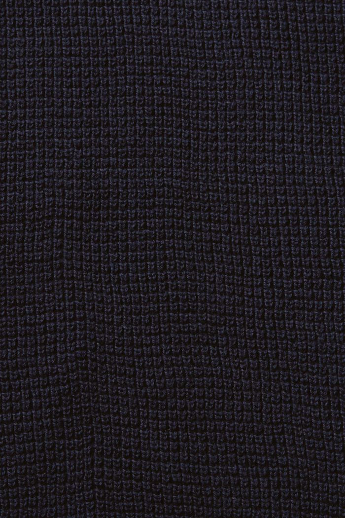 Half Zip-tröja av bomull, NAVY, detail image number 4