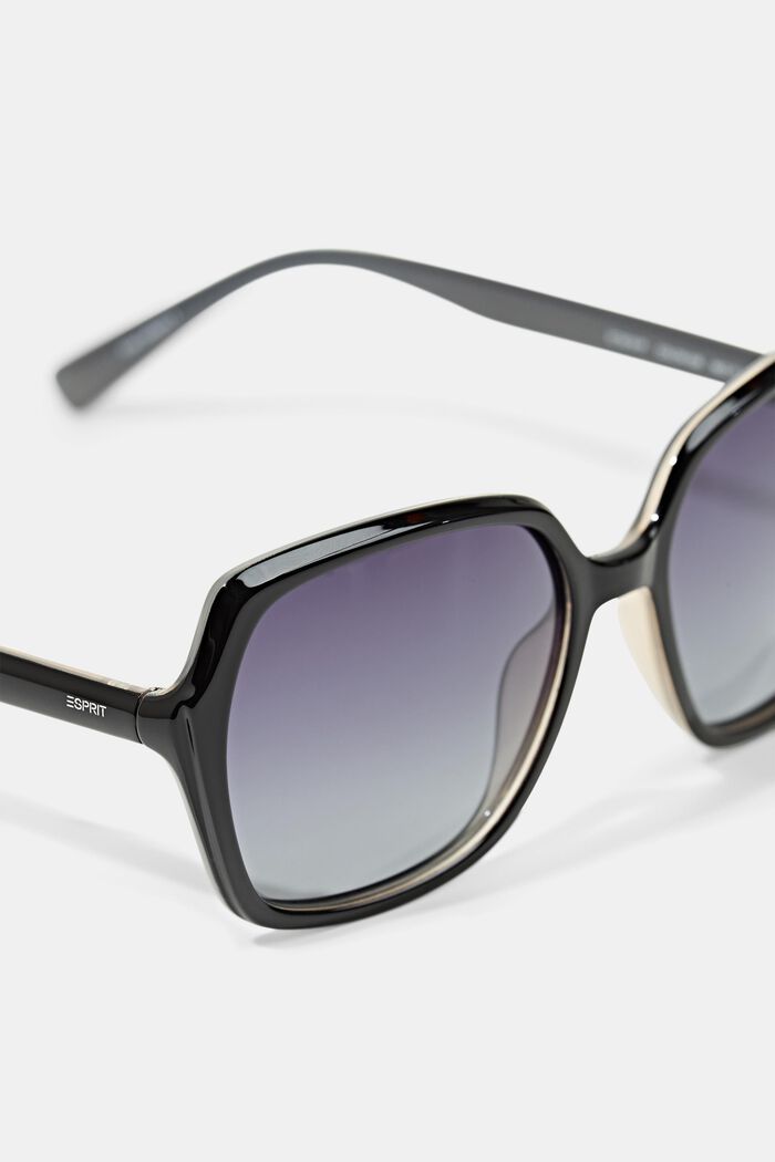 Statement-solglasögon med stora glas, BLACK, detail image number 1