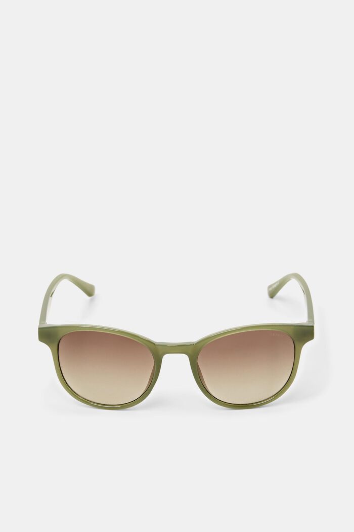 Solglasögon med fyrkantig båge, OLIVE GREEN, detail image number 0