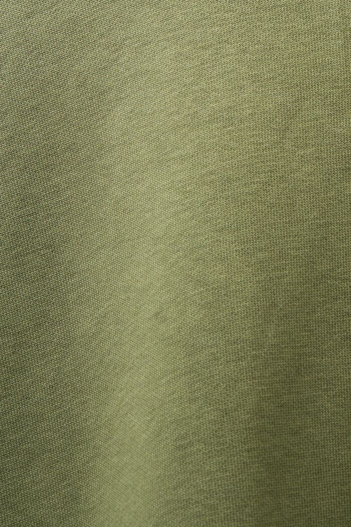 Sweatshirt med huva och logobroderi, LIGHT KHAKI, detail image number 4
