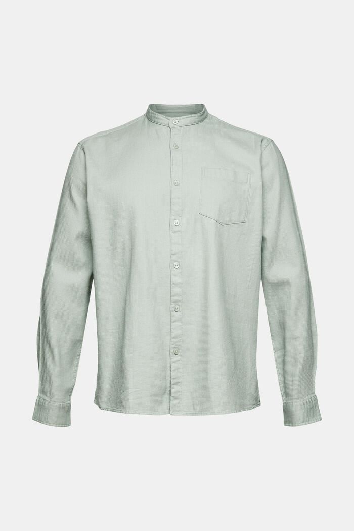 Skjorta med ståkrage, LIGHT KHAKI, detail image number 6