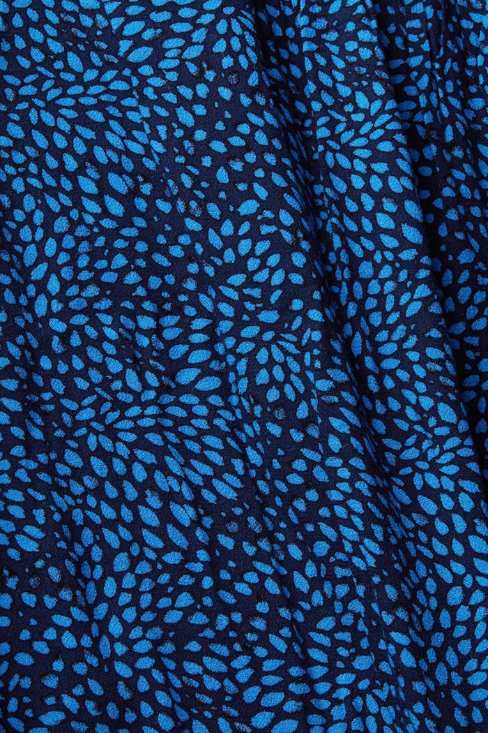 Blus med mönster, LENZING™ ECOVERO™, NAVY, detail image number 1