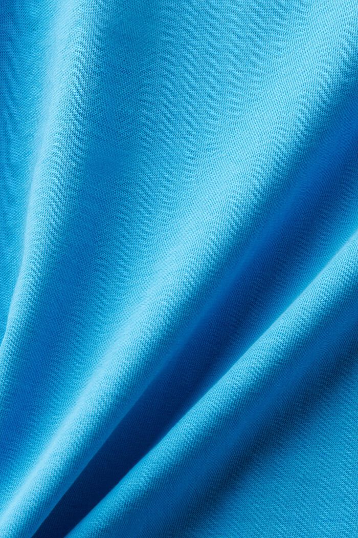 T-shirt i bomullsjersey med logo, BLUE, detail image number 5