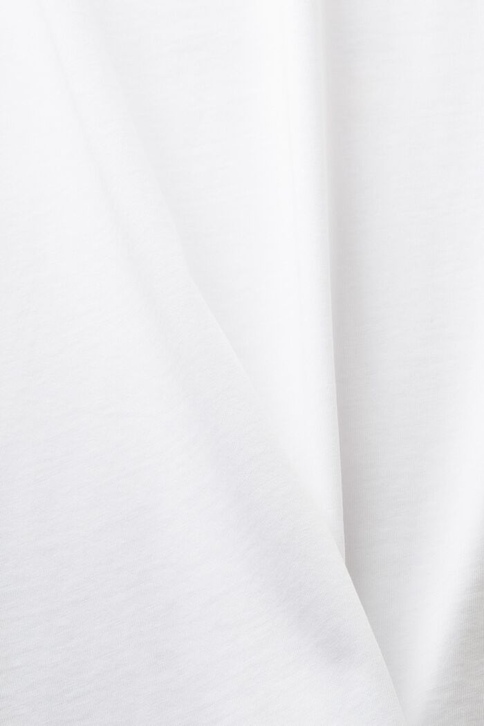 Grafisk T-shirt i bomullsjersey, WHITE, detail image number 4