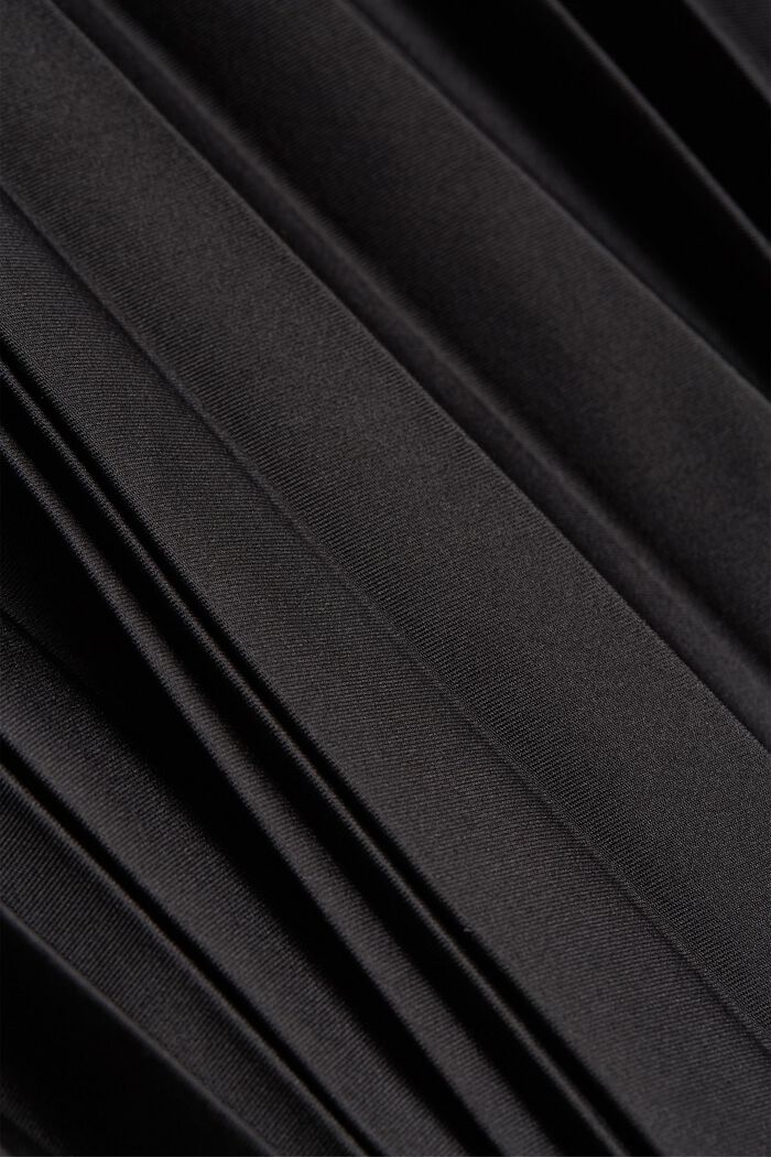 Återvunnet material: plisserad kjol med elastisk linning, BLACK, detail image number 4