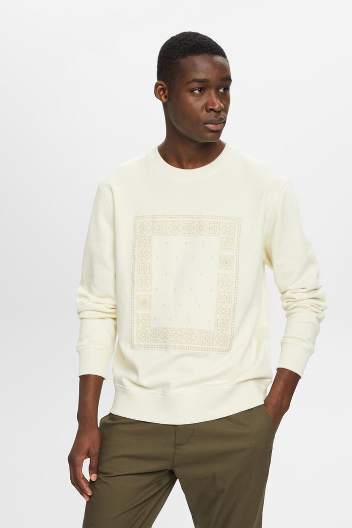 Sweatshirt med tryck fram, ICE, detail image number 0