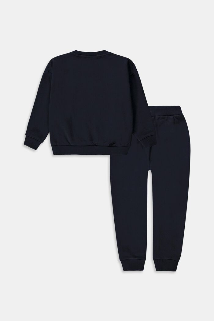 Set: sweatshirt och joggingbyxa, 100% bomull, NAVY, detail image number 1