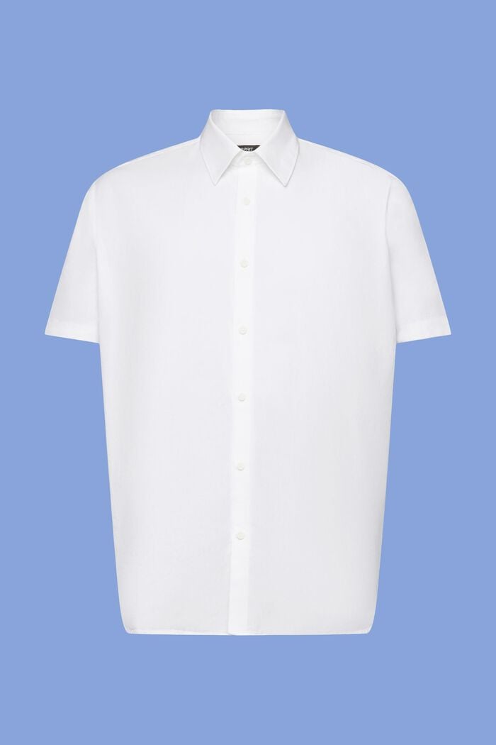 Kortärmad button down-skjorta, WHITE, detail image number 6
