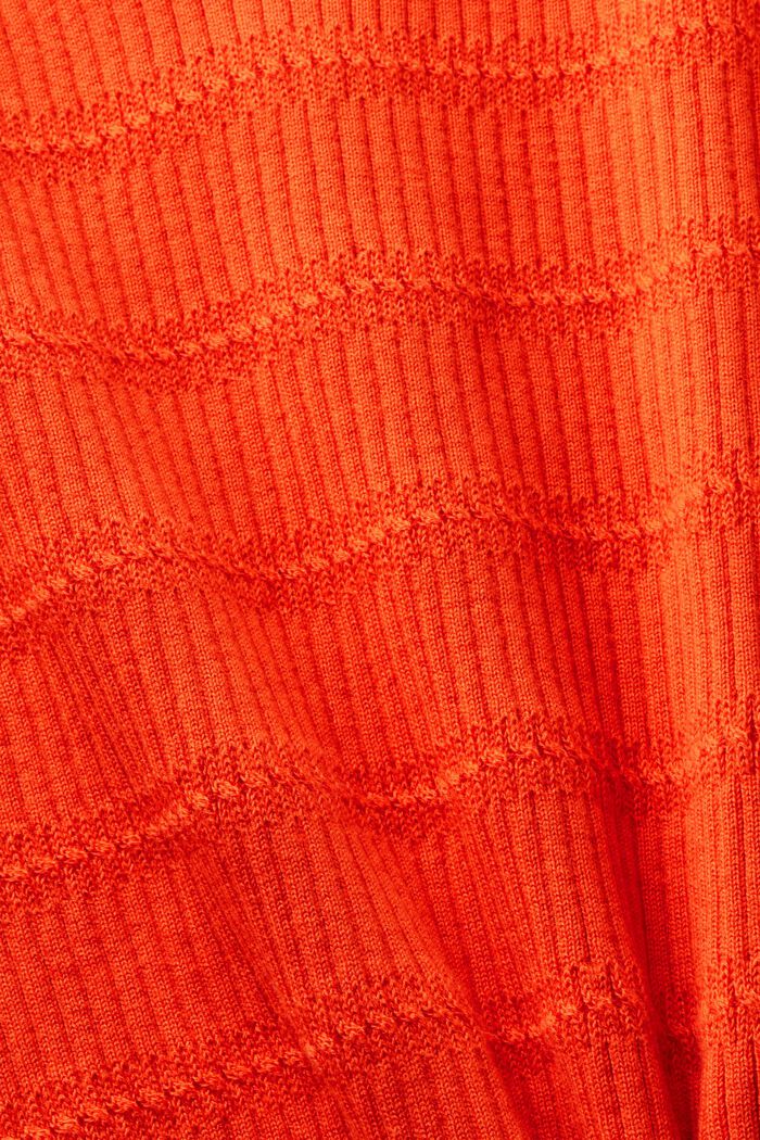 V-ringad ärmlös tröja, BRIGHT ORANGE, detail image number 4