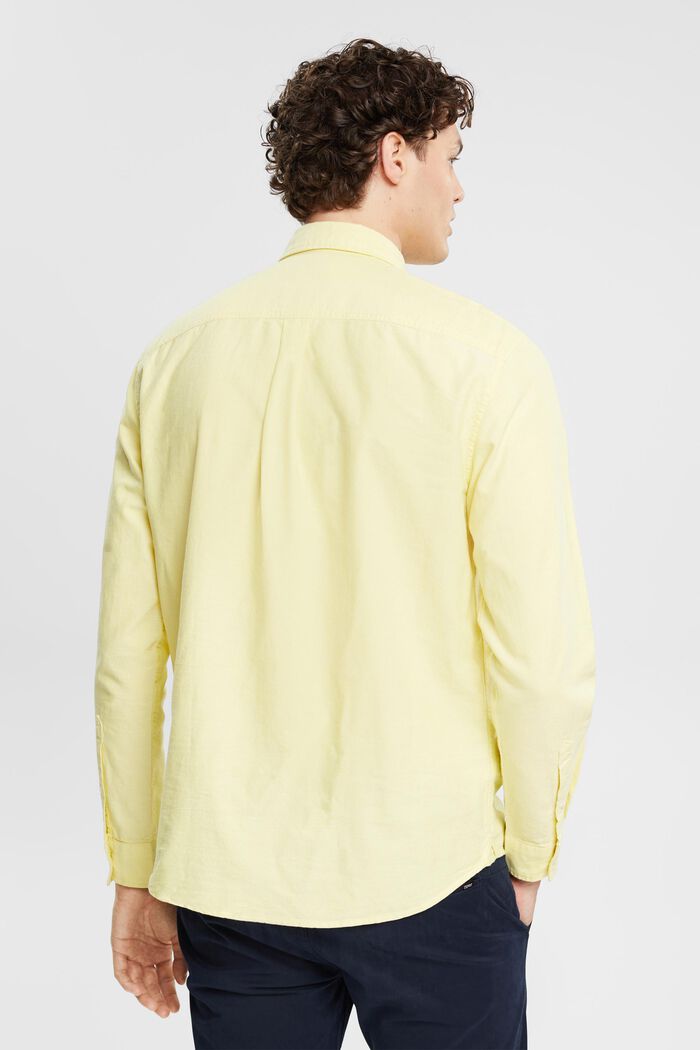 Button down-skjorta, BRIGHT YELLOW, detail image number 3