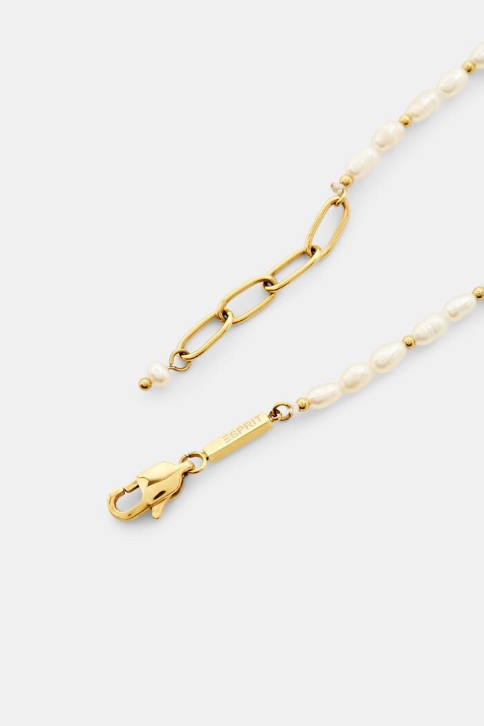 Armband i rostfritt stål med pärlor, GOLD, detail image number 1