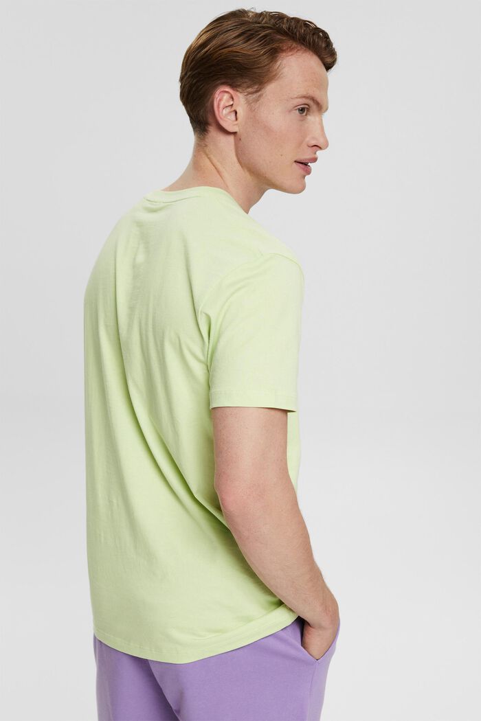 T-shirt i jersey med logotryck, LIGHT GREEN, detail image number 3