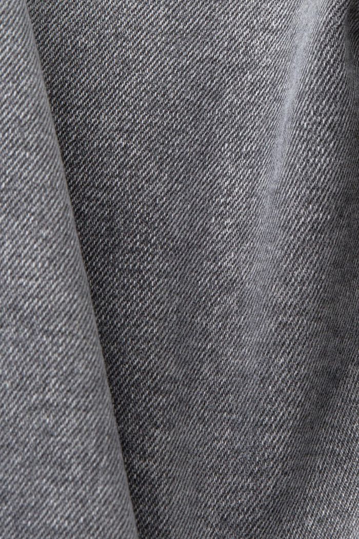 Jeansshorts med ledig smal passform, GREY MEDIUM WASHED, detail image number 6