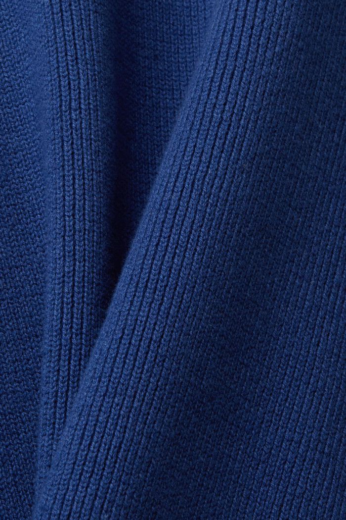 V-ringad tröja i hållbar bomull, BLUE, detail image number 5