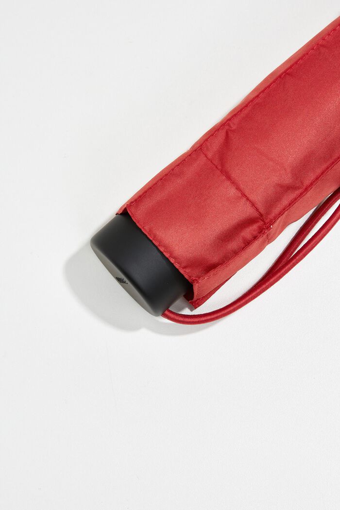 Litet paraply som får plats i handväskan, ekologiskt vattenavvisande, RED, detail image number 1