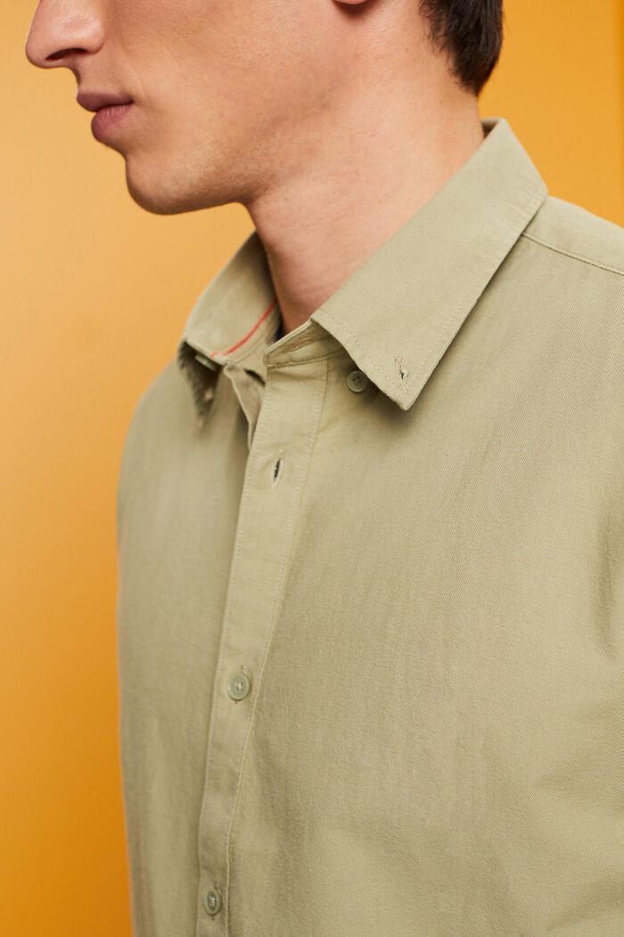 Button down-skjorta i bomull, LIGHT GREEN, detail image number 2